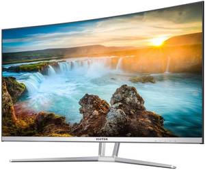 lot 51362 image: VIOTEK NB32CB 32-Inch LED Curved Professional Monitor, Bezel-Less Samsung VA Panel, 75Hz 1080P Full-HD FreeSync VGA HDMI VESA, Updated Version (Black)