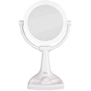lot 51378 image: Zadro Max Bright Sunlight Dual Sided Vanity Mirror, White, 10X1X Magnification