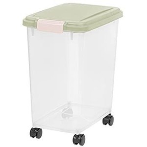 lot 51394 image: IRIS 33 Quart Airtight Pet Food Container, Sage