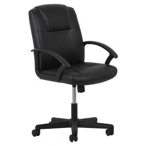 lot 51420 image: OFM Essentials Collection Executive Office Chair, Bonded Leather, in Black