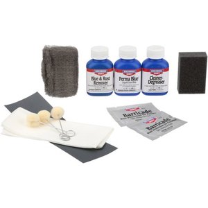 lot 48986 image: BIRCHWOOD CASEY PERMA BLUE KIT LIQUID GUN BLUE KIT GUN BLUE KIT 8 PIECE