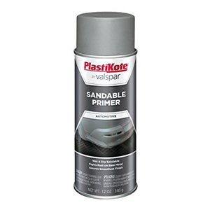 lot 79511 image: PlastiKote T-235 Gray Sandable Primer Enamel - 12 Oz.