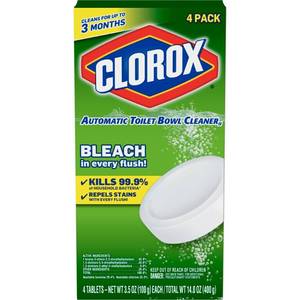 lot 79529 image: (2) Clorox Automatic Toilet Bowl Cleaner Tablets with Bleach - 3.5oz Each4ct