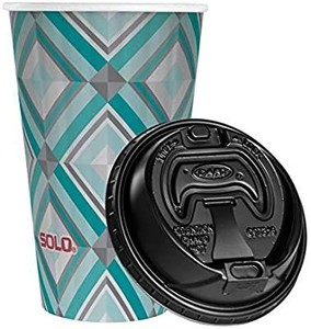 lot 79548 image: Solo 18-16 Oz Hot Beverage Cups & Lids, 18 Count
