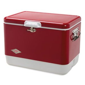 lot 51442 image: Coleman Cooler  Steel-Belted Cooler Keeps Ice Up to 4 Days  54-Quart Cooler for Camping, Barbecues, Tailgating & Outdoor Activities