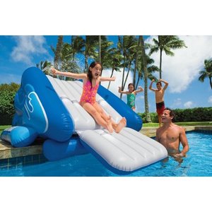 lot 51447 image: Intex Water Slide, Inflatable Play Center, 131 X 81 X 46, for Ages 6 and up