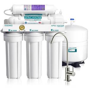 lot 51451 image: APEC Water Systems ROES-PH75 Essence Series Top Tier Alkaline Mineral pH 75 GPD 6-Stage Certified Ultra Safe Reverse Osmosis Drinking Water Filter System