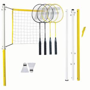 lot 51455 image: Franklin Sports 52632 Badminton Set - Backyard Badminton Net Set - Rackets and Birdies Included - Backyard or Beach Badminton Set - Family Set