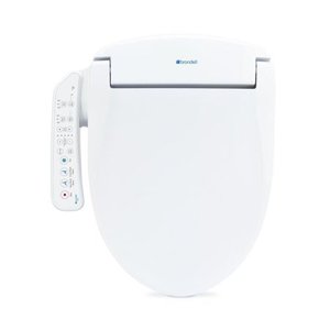 lot 51483 image: Brondell Swash SE400 Seat, Fits Elongated Toilets, White �� Bidet �� Oscillating Stainless-Steel Nozzle, Warm Air Dryer, Ambient Nightlight