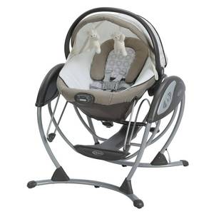 lot 73030 image: Graco Soothing System Gliding Baby Swing, Abbington