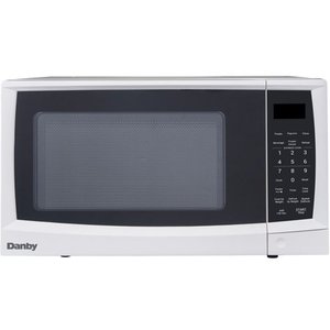 lot 73033 image: Danby DMW07A4WDB 0.7 cu. ft. Microwave Oven, White.7 cu.ft
