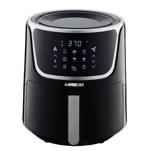 lot 73036 image: GoWISE USA GW22956 7-Quart Electric Air Fryer with Dehydrator & 3 Stackable Racks, Led Digital Touchscreen with 8 Functions  Recipes, 7.0-Qt, BlackSilver