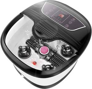 lot 73043 image: ACEVIVI Foot Spa Bath Massager with Heat and Massage and Bubble Jets, Motorized Shiatsu Massage Ball  Motorized Maize Roller  Rotatable Pedicure Stone, Red Light, Adjustable Time & Temperature,LED