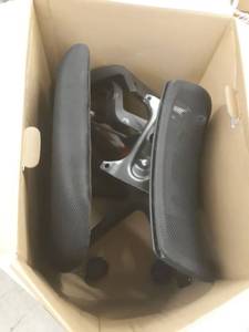 lot 73055 image: Office Chairs, ZLHECTO Mid-Back Computer Desk Chairs with Ergonomic Back, Swivel Task Chairs with Thick Cushion, Upgraded Huge Cushion Foam - Hold up to 300lbs
