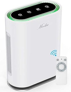 lot 73165 image: MOOKA True HEPA Air Purifier, Large Room to 540ft�, 6-Point Filtration, Odor Eliminator for Allergies and Pets, Ionic & UV-C Sterilizer, Air Cleaner for Office & Home, Rid of Virus, Mold, Smoke, Odor