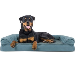 lot 73220 image: Furhaven Pet Dog Bed - Orthopedic Ultra Plush Faux Fur & Suede Traditional Sofa-Style Living Room Couch Pet Bed w Removable Cover for Dogs & Cats, Deep Pool, Jumbo
