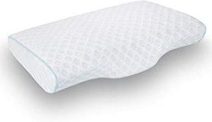lot 73232 image: Curved Side Sleeper Pillows for Sleeping - Shredded Memory Foam -100% Adjustable Bed Pillow - Queen Size 19 X 29 Inch (White)