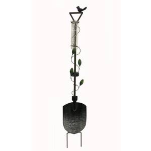 lot 73250 image: Moonrays 96306 Garden Shovel Rain Gauge, Multi-Color