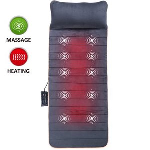 lot 73270 image: Massage Mat with 10 Vibrating Motors and 4 Therapy Heating pad Full Body Massager Cushion for Relieving Back Lumbar Leg Pain SL-363 Snailax