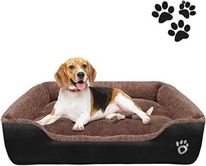 lot 73271 image: FAREYY Dog Beds for MediumLarge Dogs, Soft Blaster Dog Bed Washable Removable Cover, Dog Sofa Couch Pet Bed with Nonslip Bottom