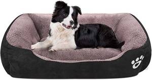 lot 73274 image: CLOUDZONE Dog Bed Machine Washable Rectangle Breathable Soft Cotton with Nonskid Bottom Extra Large Pet Bed for Medium and Large Dogs or Multiple