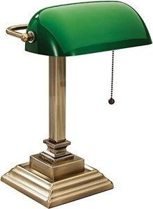 lot 73275 image: V-LIGHT Traditional Desk Task Lamp, Antique Gold (VS150402GR)
