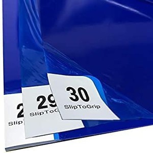 lot 73285 image: IPRIMIO Premium Sticky Tacky Mats - Optimal Thick 0.04mm �� 18��x 36 - 4 Pack of 30 Sheets  120 Sheets Blue Sheets - Clean Room Laboratory, Hospitals, Office, Construction, Home, Clinics
