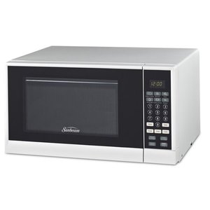 lot 73316 image: Sunbeam SGCMSR09WE-09 0.9 cu. Ft. Microwave Oven, White