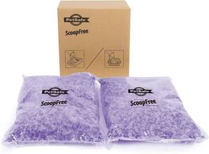lot 73368 image: PetSafe ScoopFree Lavender Non Clumping Crystal Cat Litter, 2-Pack , One size