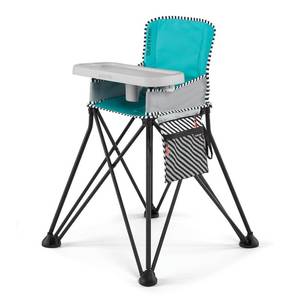 lot 5269 image: Summer Infant Pop n Dine SE High Chair (Sweet Life Edition) - Aqua Sugar
