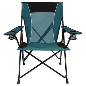 lot 5291 image: Kijaro Dual Lock Folding Chair (Cayman Blue Iguana)