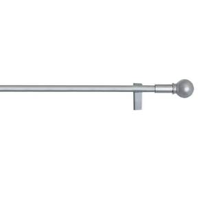 lot 5302 image: Maytex 6099 Twist and Shout Smart Drill Tension Window Curtain Drapery Rod, Brushed Nickel, 48-84 Inch, 48-84-Inch