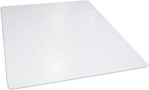 lot 5356 image: Dimex 46inx 60in Clear Rectangle Office Chair Mat For Low Pile Carpet, Made In The USA, BPA And Phthalate Free, C532001G