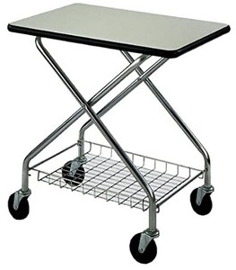 lot 5384 image: Wesco Industrial Products 272233 Foldaway Table Top Cart, 200-lb. Load Capacity, 28 L x 19 W x 28.75 H