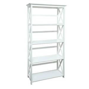 lot 5407 image: Montego 5-Shelf Bookcase - White