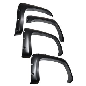 lot 5432 image: Tyger Auto TG-FF8C4068 for 2007-2014 Chevy Silverado (NOT for Short Bed) Paintable Smooth Matte Black Pocket Bolt-Riveted Style Fender Flare Set, 4 Piece