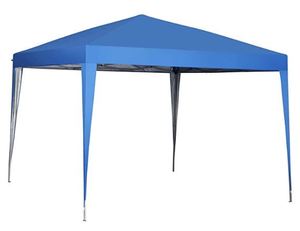 lot 5427 image: Tailgate Tent Blue Canopy Shelter 10 Ft By 10 Ft Portable Beach Camping Outdoor
