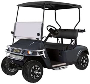 lot 5445 image: EZGO TXT Body and Cowl Golf Cart Package, Metallic Charcoal, 48-Inch