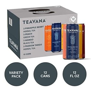 lot 5476 image: Teavana Craft Iced Tea Variety Pack Pineapple Berry Blue Herbal Tea Peach Gre...