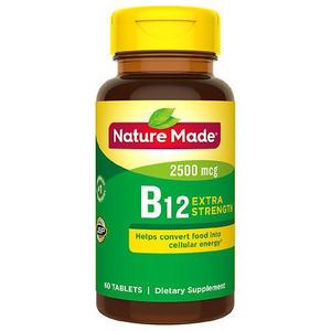 lot 3218 image: Nature Made Extra Strength Vitamin B12 2500 mcg Tablets - 60ct