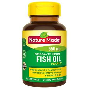 lot 3219 image: Nature Made Omega - Fish Oil 550 mg Softgels - 90ct