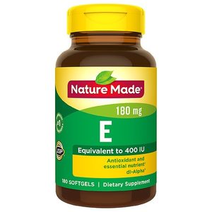 lot 3221 image: Nature Made Vitamin E 180 mg (400 IU) dl - Alpha Softgels - 180ct