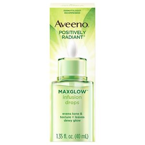 lot 3255 image: Aveeno Positively Radiant MaxGlow Infusion Drops Serum - 1.35 fl oz