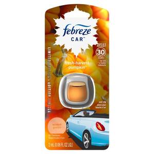 lot 3276 image: Febreze Fresh-Harvest Pumpkin Scented Car Air Freshener - 1ct - 0.06oz