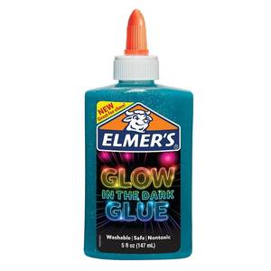 lot 3460 image: Elmers 5oz Glow in the Dark Glue Blue