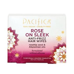 lot 3474 image: Pacifica Rose on Sleek Anti-Frizz Hair Wipes - 15ct