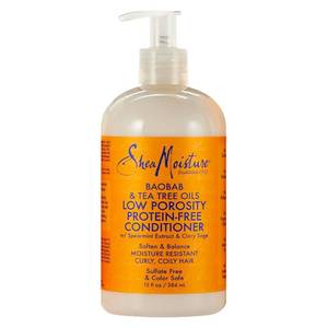 lot 3493 image: SheaMoisture Baobab & Tea Tree Oils Low Porosity Protein-Free Conditioner - 13 fl oz