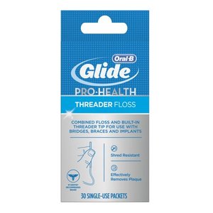 lot 3505 image: Oral-B Glide Pro-Health Dental Threader Floss, 30 Count