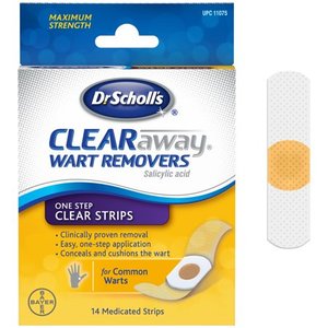 lot 4078 image: Dr. Scholls ClearAway Wart Remover Strips - 14ct
