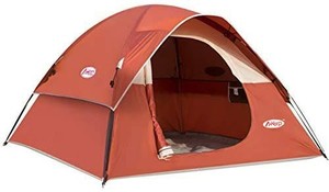 lot 6043 image: MKeep 2-3 Person Tent - Dome Tents for Camping, Waterproof Windproof Backpacking Tent, Easy Set up Small Lightweight Tents, for All Seasons Hiking Beach Outdoor with 3 Mesh Windows